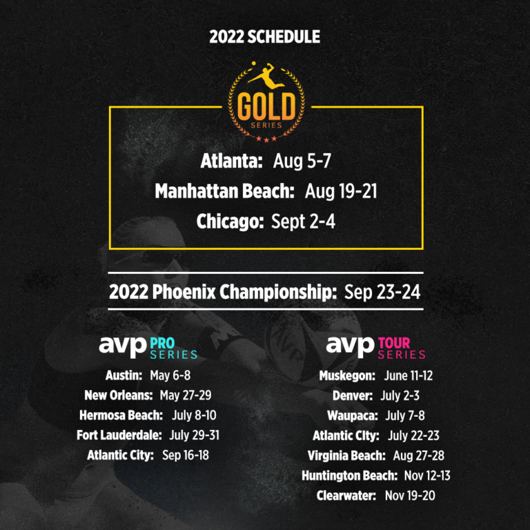 AVP 2022 Schedule Announcement AVP Beach Volleyball