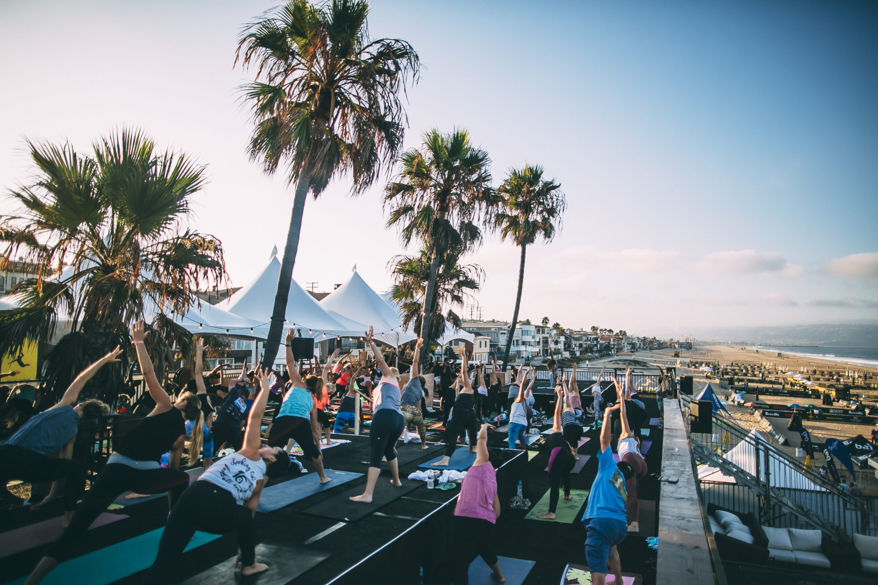 Namaste at the Manhattan Beach Open! AVP Beach Volleyball