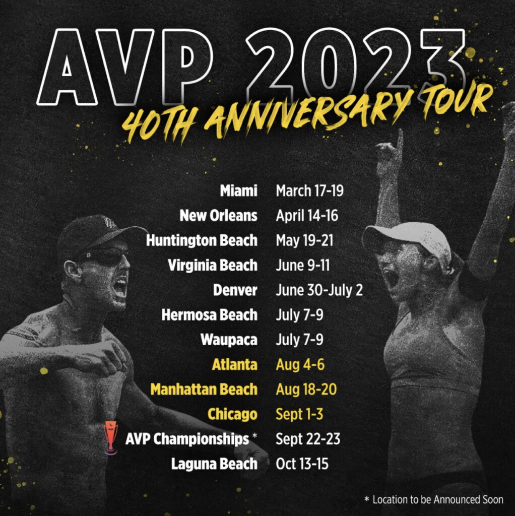 The 2023 AVP Schedule is Out!